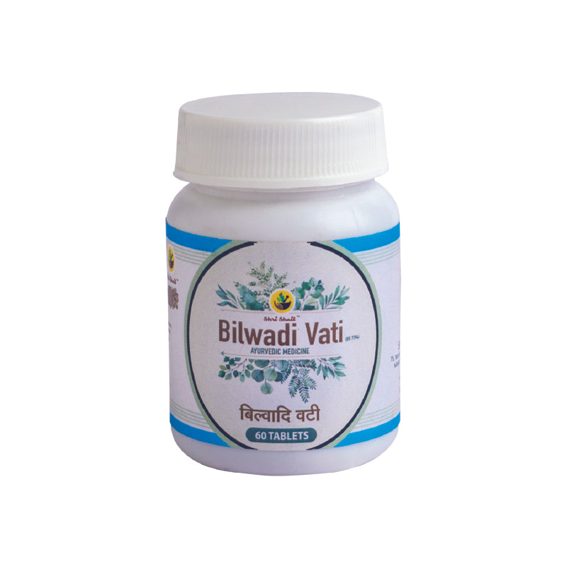 Bilwadi Vati for Digestion & IBS Relief | Natural Gut Support for Diarrhea, Aampachan & Indigestion – 60 Tablets & 500 Tablet Pack (60 Tablets)