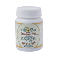 Saraswat Vati - Ayurvedic Brain Tonic for Memory, Sleep & Stress Relief | 60 & 300 Tablet Pack (60 Tablets) thumbnail