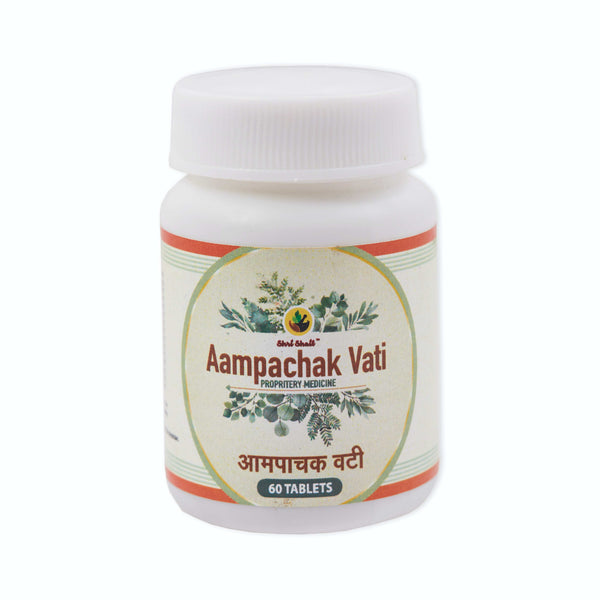 Aampachak Vati Tablets for Digestion Support – Ayurvedic Remedy for Bloating, Gas & Indigestion – 60 Tablets & 500 Tablet Pack (500 Tablets)
